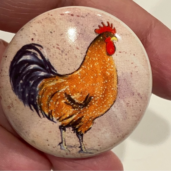 SB Ceramic Design | Set 4 Chicken Knobs - Picture 6 of 10